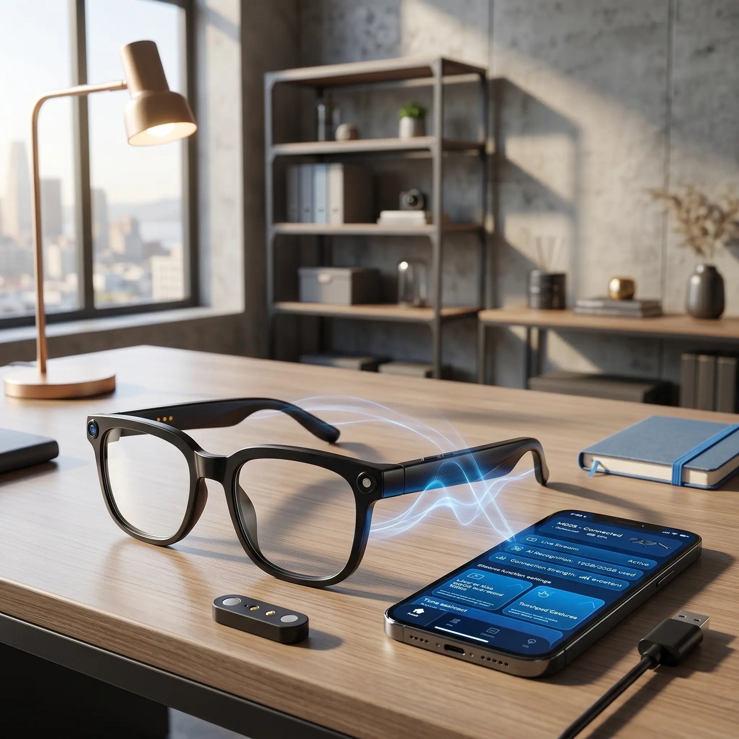 AI Smart Glasses with 8MP HD Camera, Photochromic Lenses, 4K Photography, 1080P Video Recording, Real-Time Translation, and Voice Assistant for Travel, Meetings, and Vlogging - Bluetooth Eyewear with Advanced Features