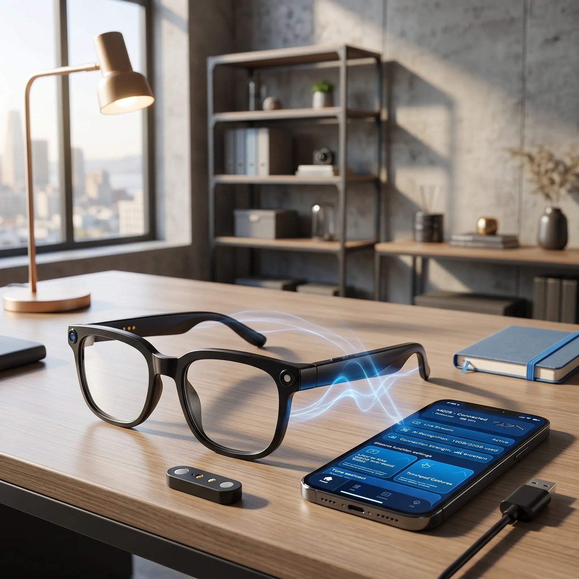 AI Smart Glasses with 8MP HD Camera, Photochromic Lenses, 4K Photography, 1080P Video Recording, Real-Time Translation, and Voice Assistant for Travel, Meetings, and Vlogging - Bluetooth Eyewear with Advanced Features