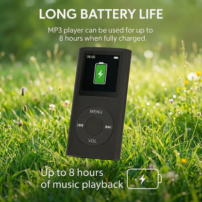Portable Lossless MP3/MP4 Music Player with LCD Screen - Perfect for Students, Ideal for Music, Reading, Travel, and Offline Use; SD Card Not Included.