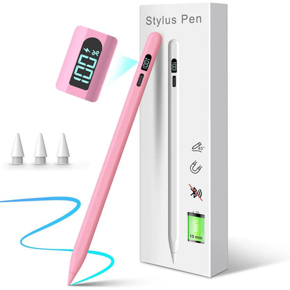 MEKO LED Stylus Pen for iPad (10th/9th/8th/7th/6th Gen, Pro 11"/12.9" M4, Air 5/4/3 M2, Mini 6/5) - Fast Charging, Palm Rejection, Tilt Sensitivity with LED Power Indicator