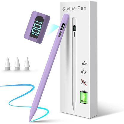 MEKO LED Stylus Pen for iPad (10th/9th/8th/7th/6th Gen, Pro 11"/12.9" M4, Air 5/4/3 M2, Mini 6/5) - Fast Charging, Palm Rejection, Tilt Sensitivity with LED Power Indicator
