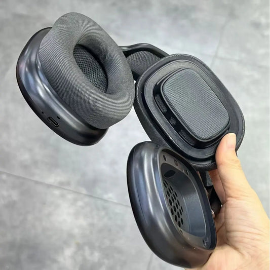 Portable Bluetooth Over-Ear Headphones with Active Noise Cancellation - Foldable Sports Headset for Outdoor Use