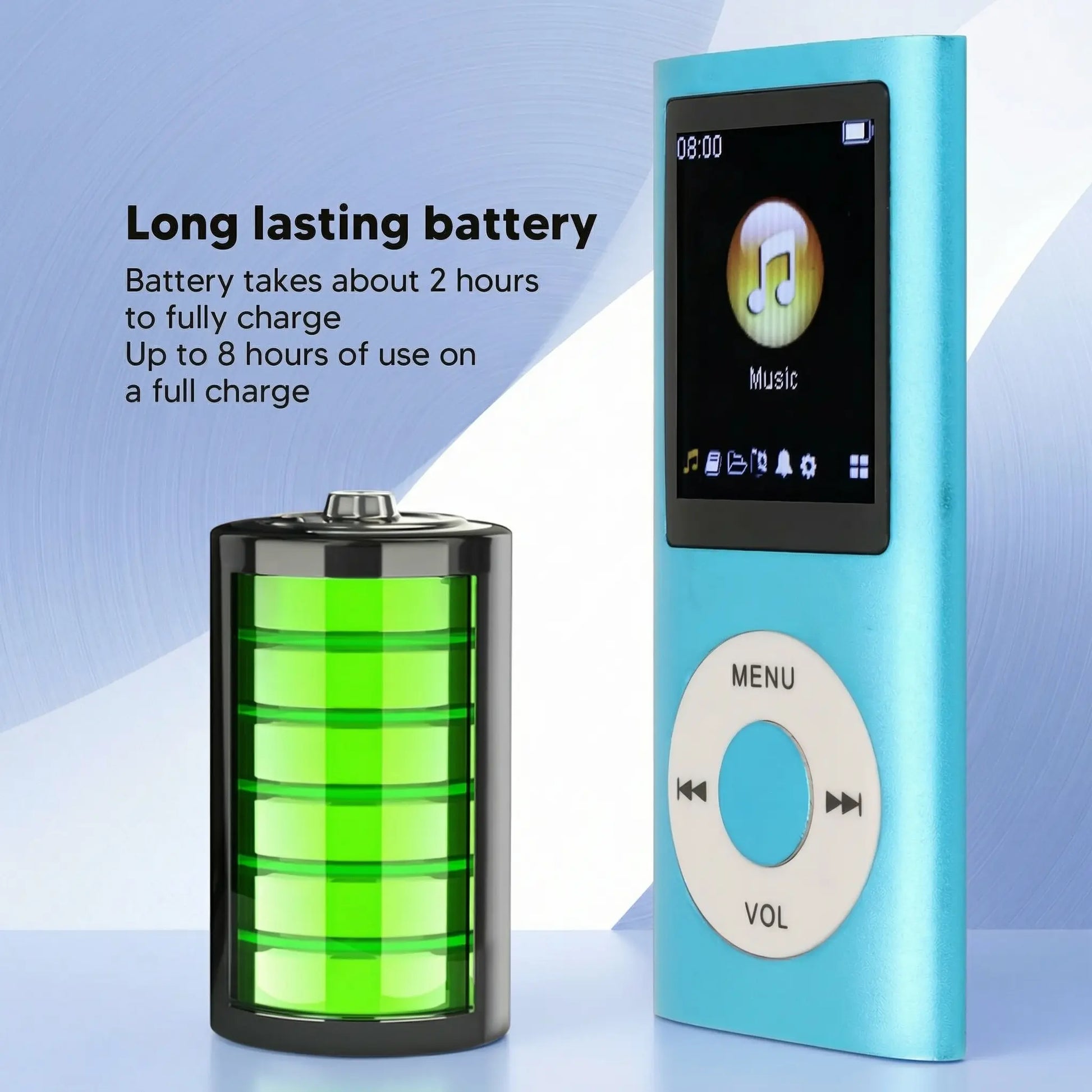 Portable Lossless MP3/MP4 Music Player with LCD Screen - Perfect for Students, Ideal for Music, Reading, Travel, and Offline Use; SD Card Not Included.