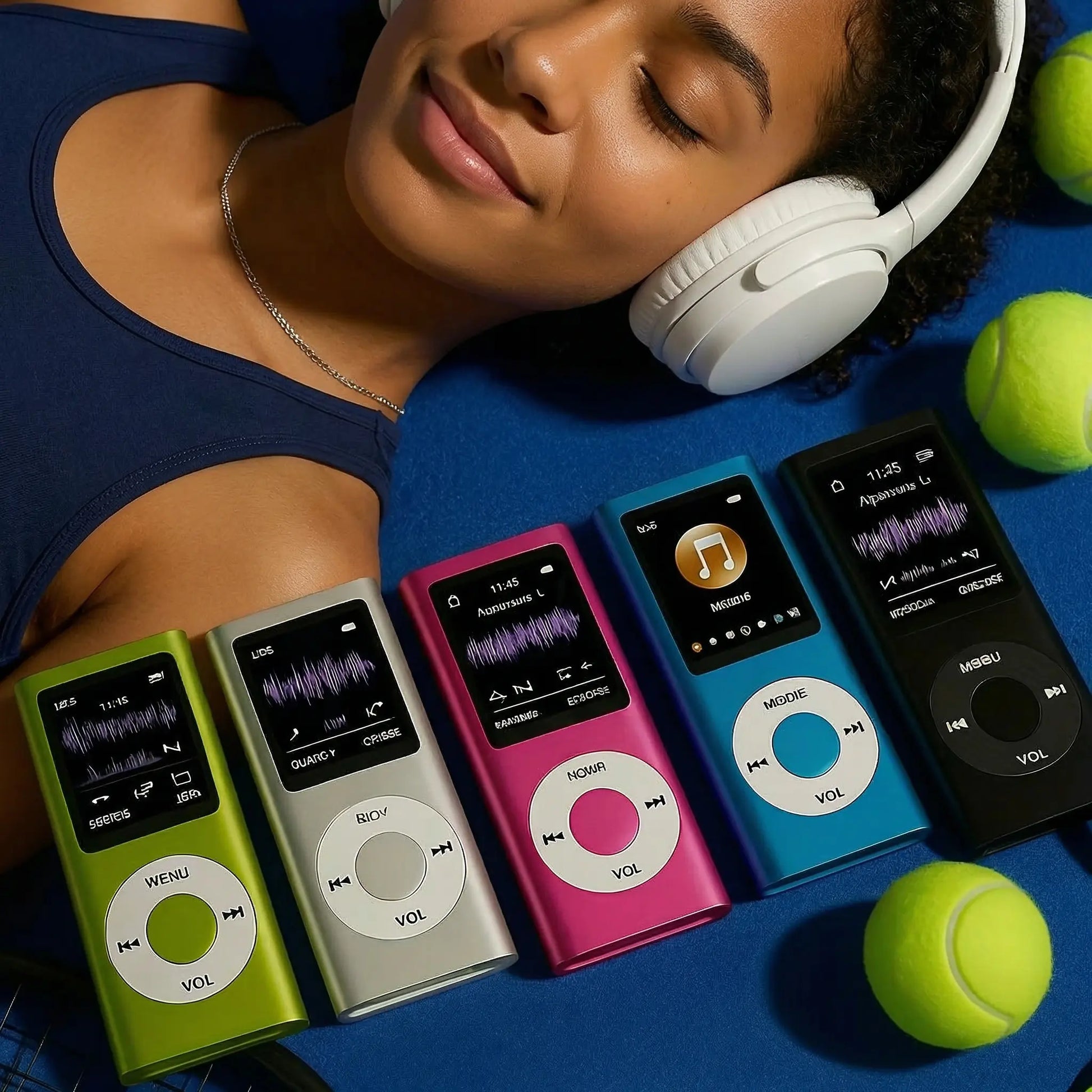 Portable Lossless MP3/MP4 Music Player with LCD Screen - Perfect for Students, Ideal for Music, Reading, Travel, and Offline Use; SD Card Not Included.