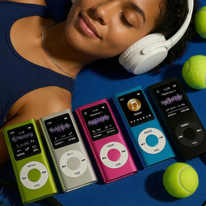 Portable Lossless MP3/MP4 Music Player with LCD Screen - Perfect for Students, Ideal for Music, Reading, Travel, and Offline Use; SD Card Not Included.