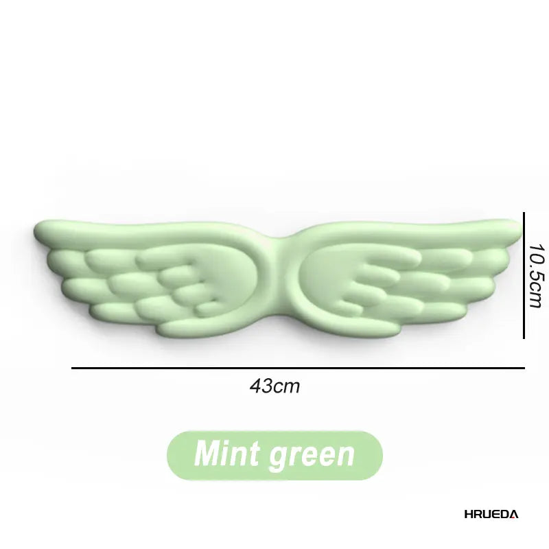 Mechanical Keyboard and Mouse Wrist Rest - Angel Wing Memory Foam Support Pad for Enhanced Comfort and Ergonomics