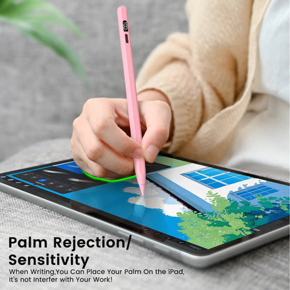 MEKO LED Stylus Pen for iPad (10th/9th/8th/7th/6th Gen, Pro 11"/12.9" M4, Air 5/4/3 M2, Mini 6/5) - Fast Charging, Palm Rejection, Tilt Sensitivity with LED Power Indicator