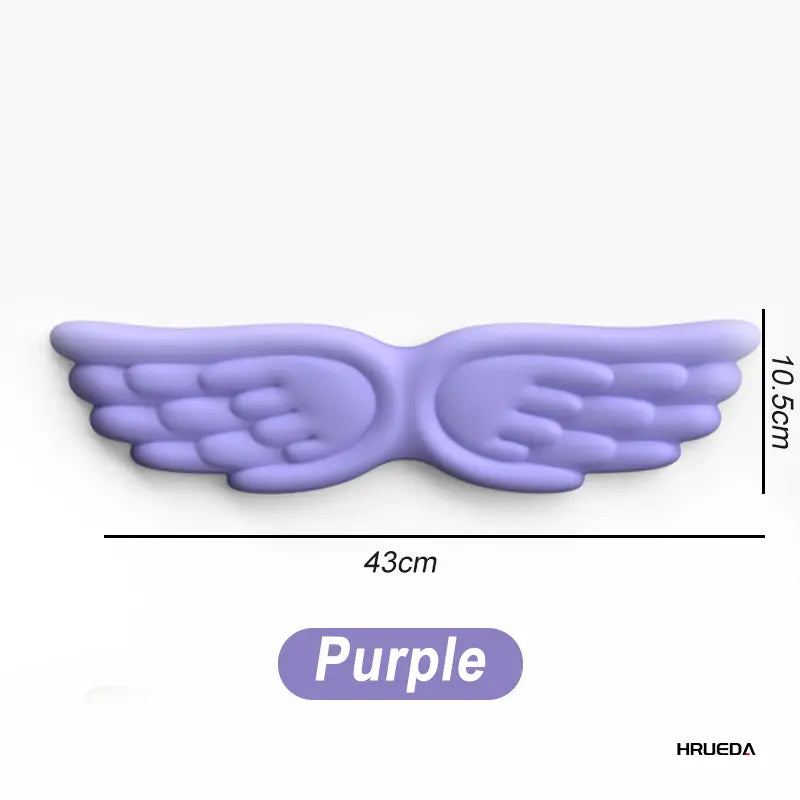 Mechanical Keyboard and Mouse Wrist Rest - Angel Wing Memory Foam Support Pad for Enhanced Comfort and Ergonomics