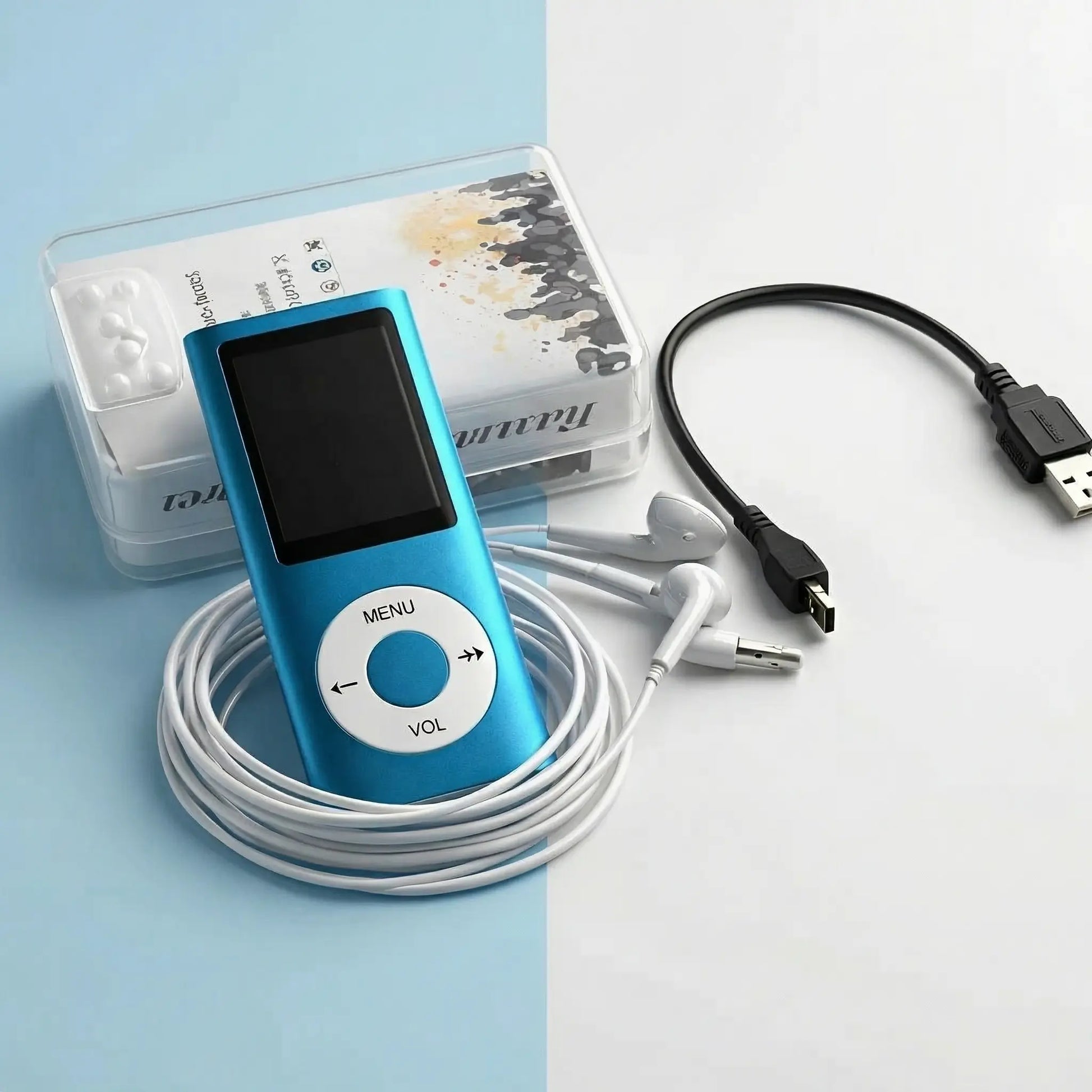 Portable Lossless MP3/MP4 Music Player with LCD Screen - Perfect for Students, Ideal for Music, Reading, Travel, and Offline Use; SD Card Not Included.