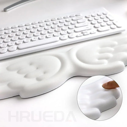 Mechanical Keyboard and Mouse Wrist Rest - Angel Wing Memory Foam Support Pad for Enhanced Comfort and Ergonomics