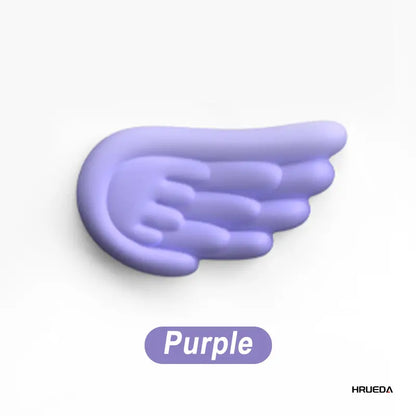 Mechanical Keyboard and Mouse Wrist Rest - Angel Wing Memory Foam Support Pad for Enhanced Comfort and Ergonomics