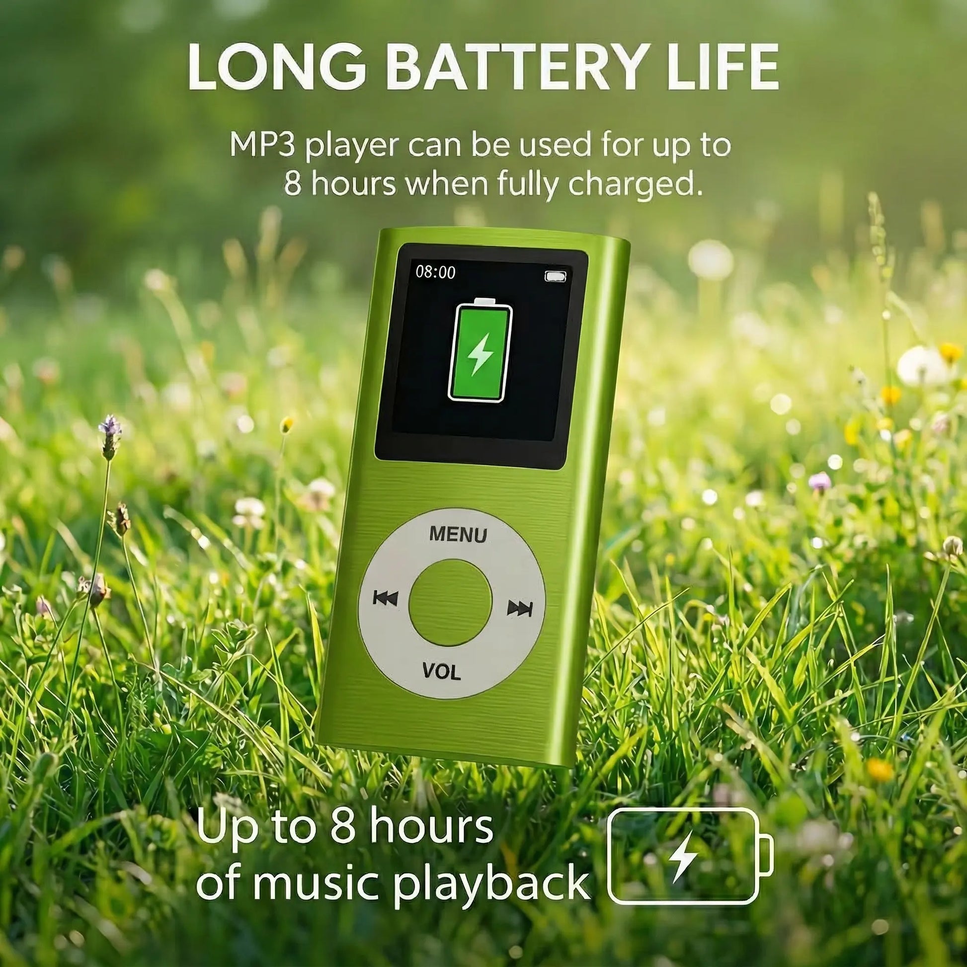 Portable Lossless MP3/MP4 Music Player with LCD Screen - Perfect for Students, Ideal for Music, Reading, Travel, and Offline Use; SD Card Not Included.