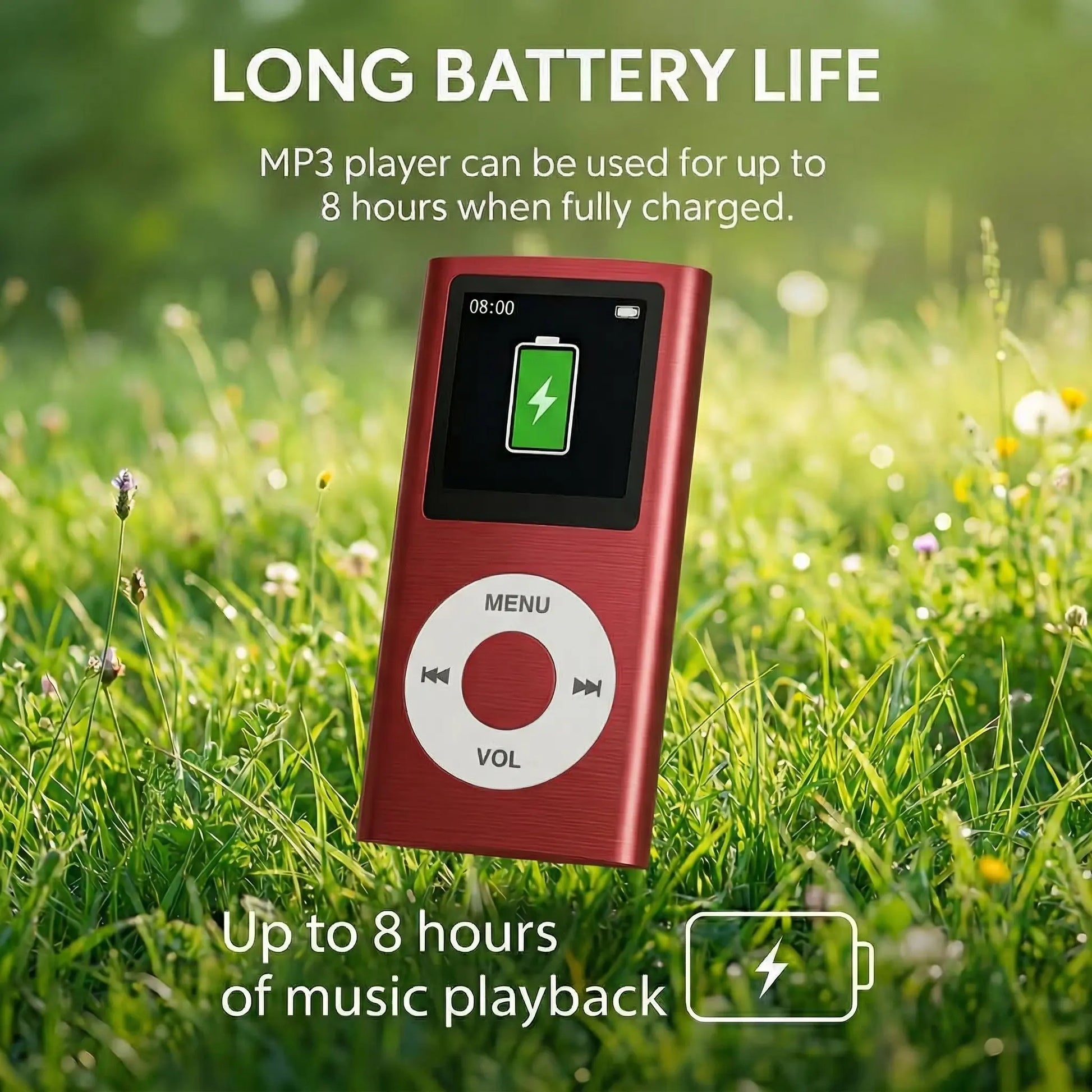 Portable Lossless MP3/MP4 Music Player with LCD Screen - Perfect for Students, Ideal for Music, Reading, Travel, and Offline Use; SD Card Not Included.