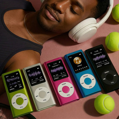 Portable Lossless MP3/MP4 Music Player with LCD Screen - Perfect for Students, Ideal for Music, Reading, Travel, and Offline Use; SD Card Not Included.