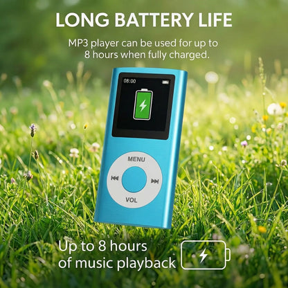 Portable Lossless MP3/MP4 Music Player with LCD Screen - Perfect for Students, Ideal for Music, Reading, Travel, and Offline Use; SD Card Not Included.